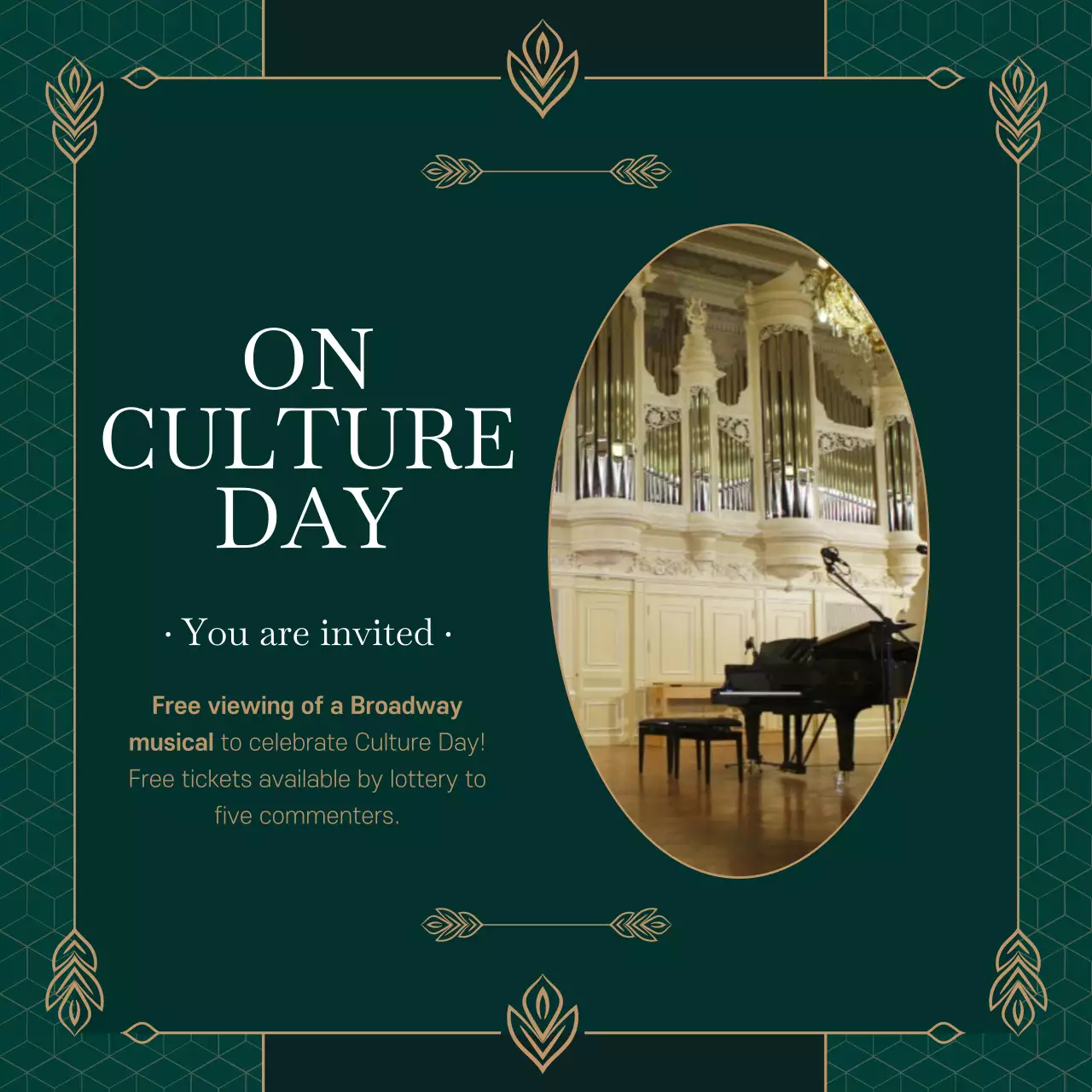 Culture Day invitations
