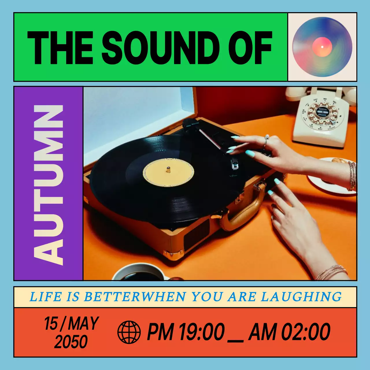 A festival of purple and orange