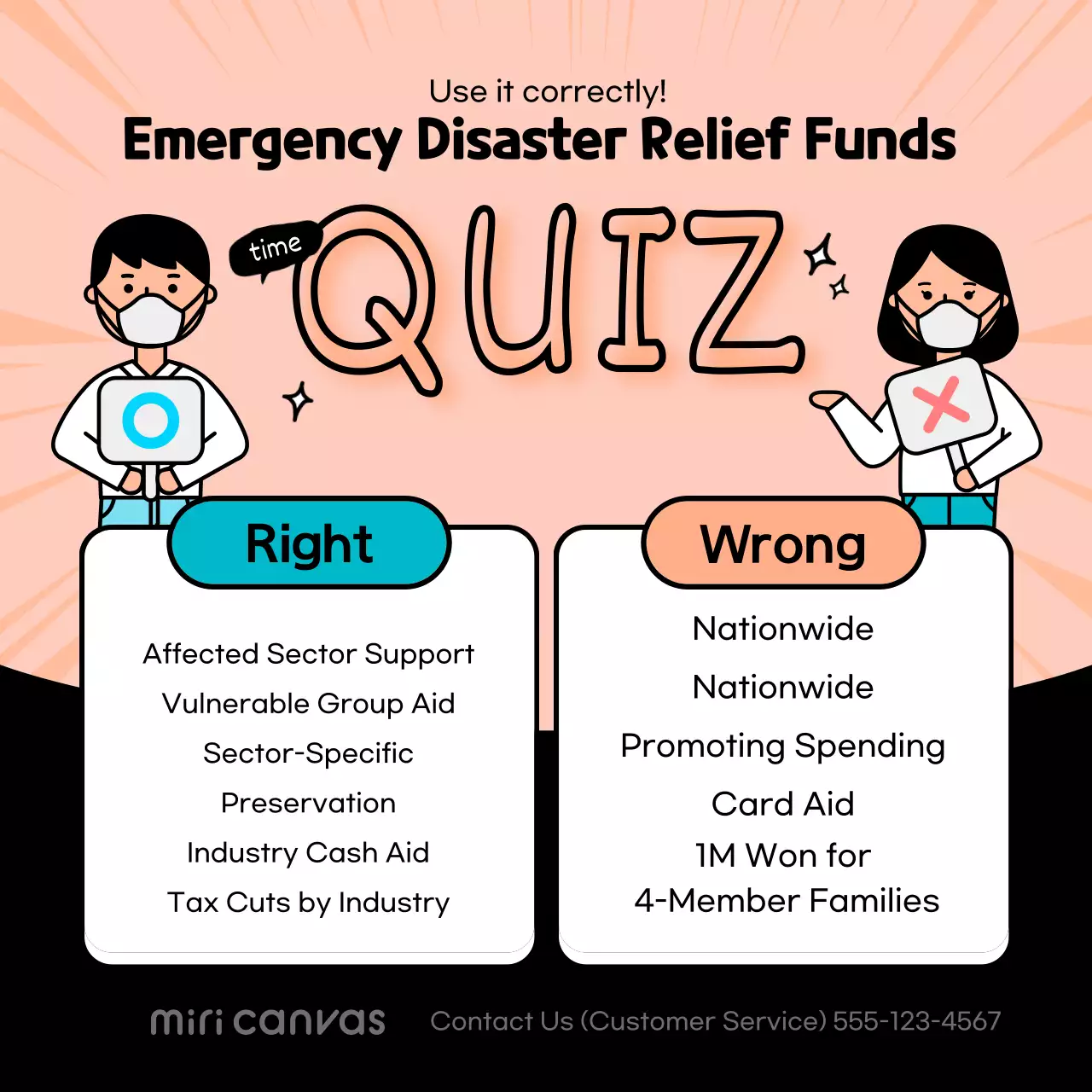 Peach Simple Disaster Guide Instagram Post