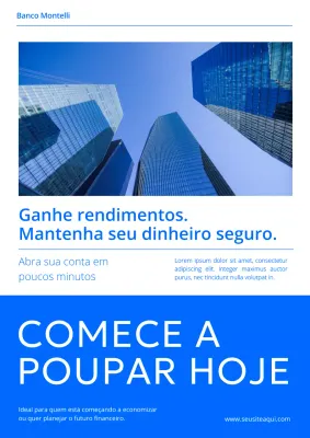 Promoção Blue Modern Banking
