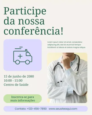 convite moderno de saúde bege