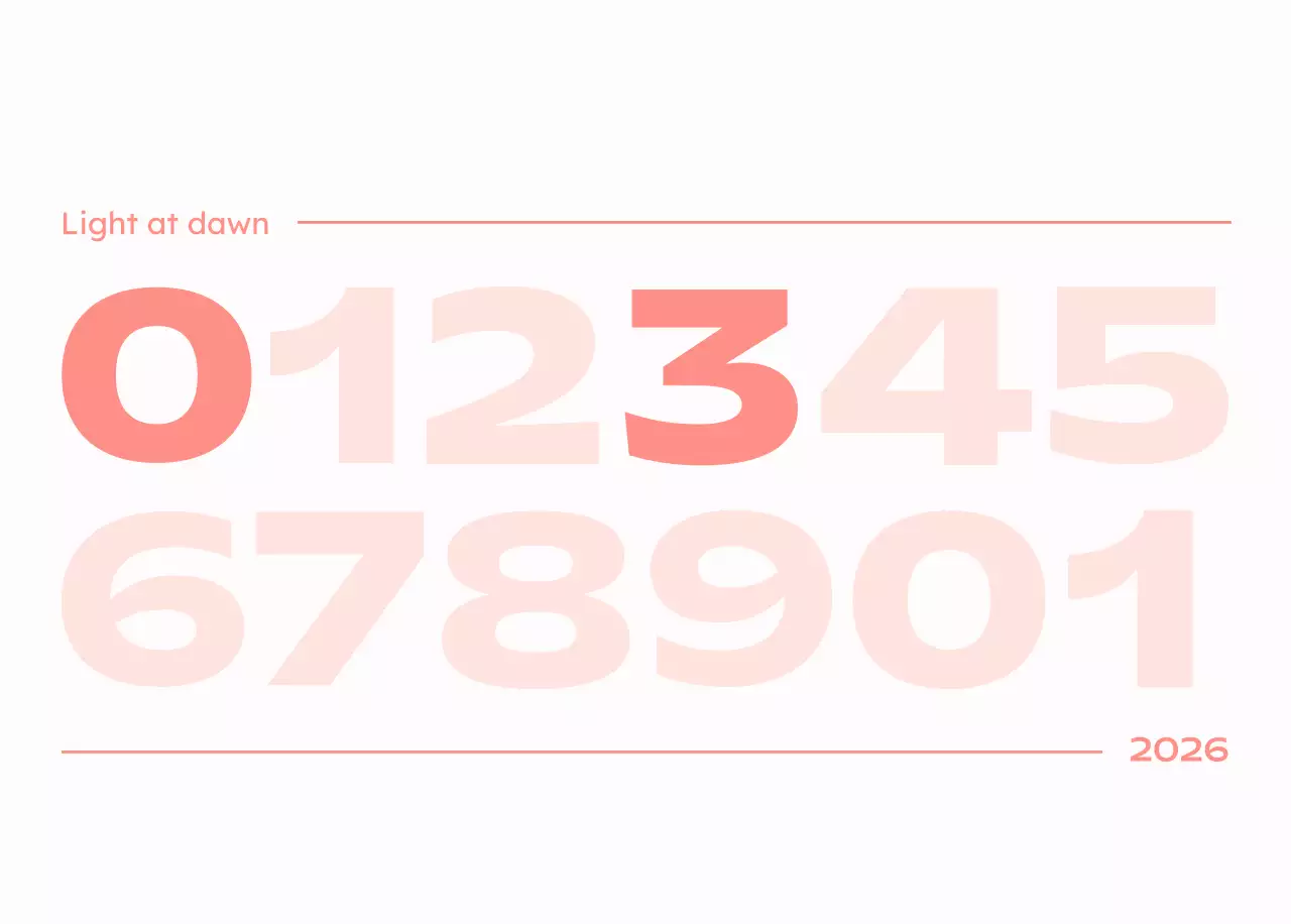 하늘색 심플 새해 캘린더