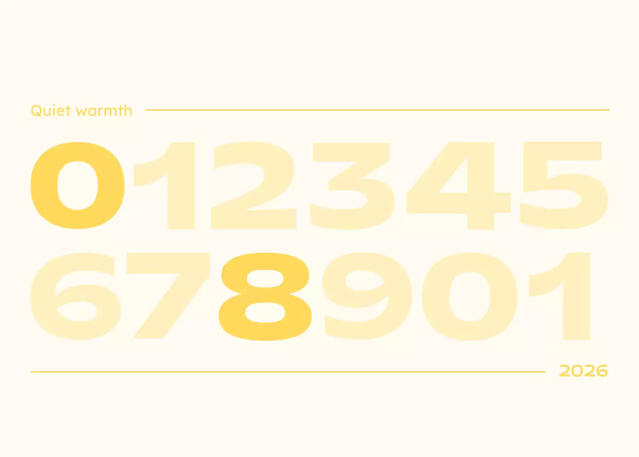 하늘색 심플 새해 캘린더