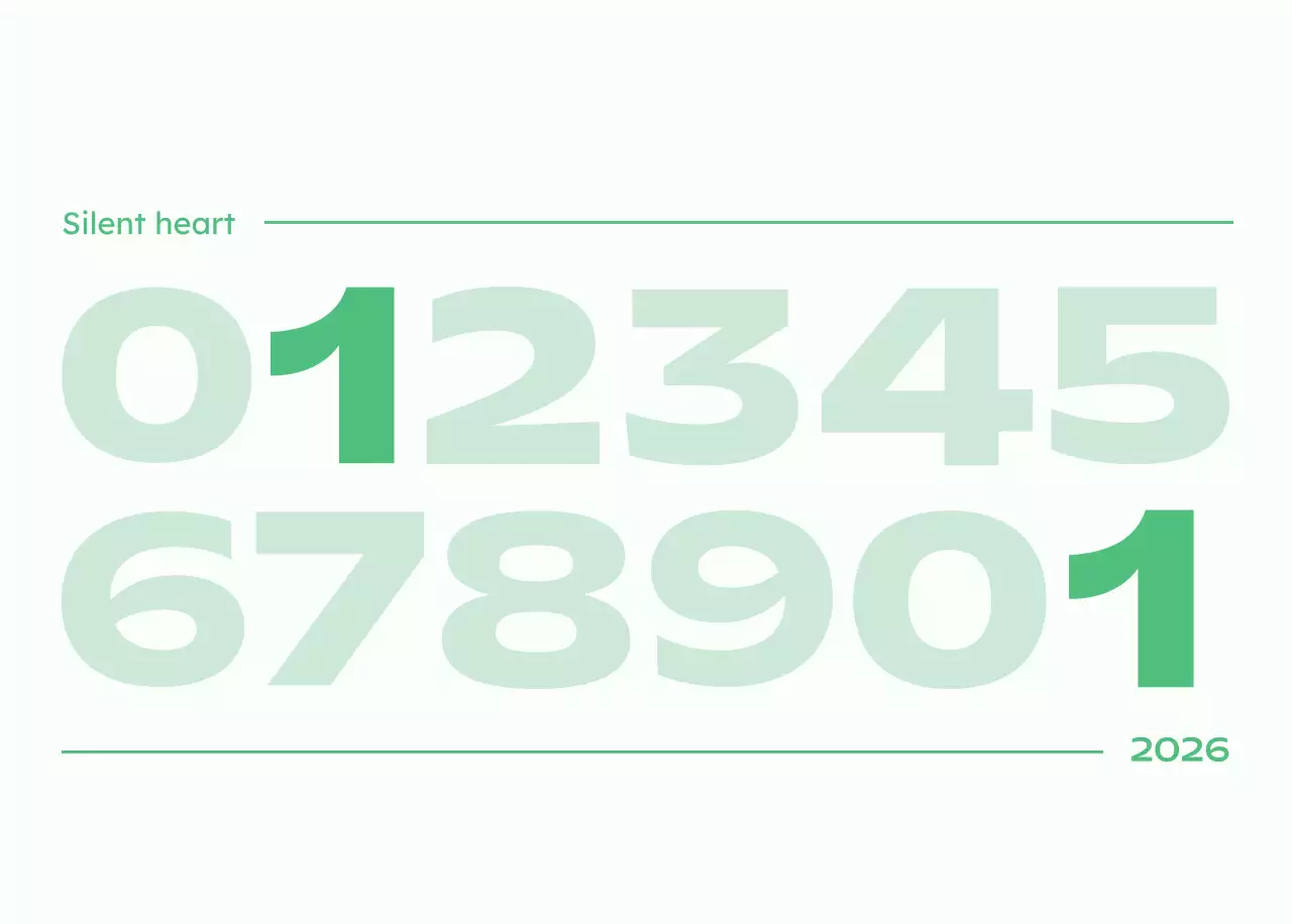 하늘색 심플 새해 캘린더