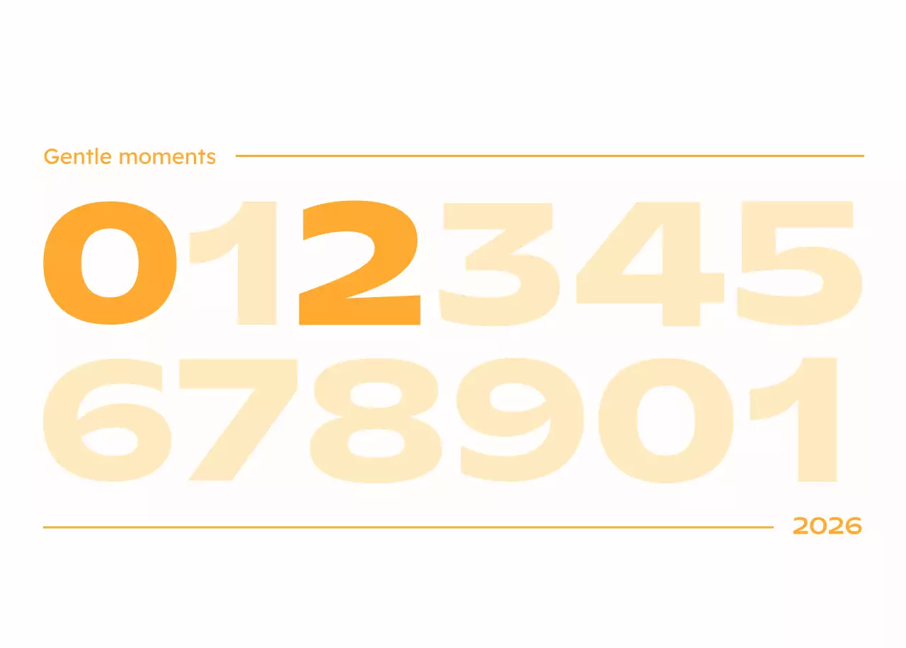 하늘색 심플 새해 캘린더