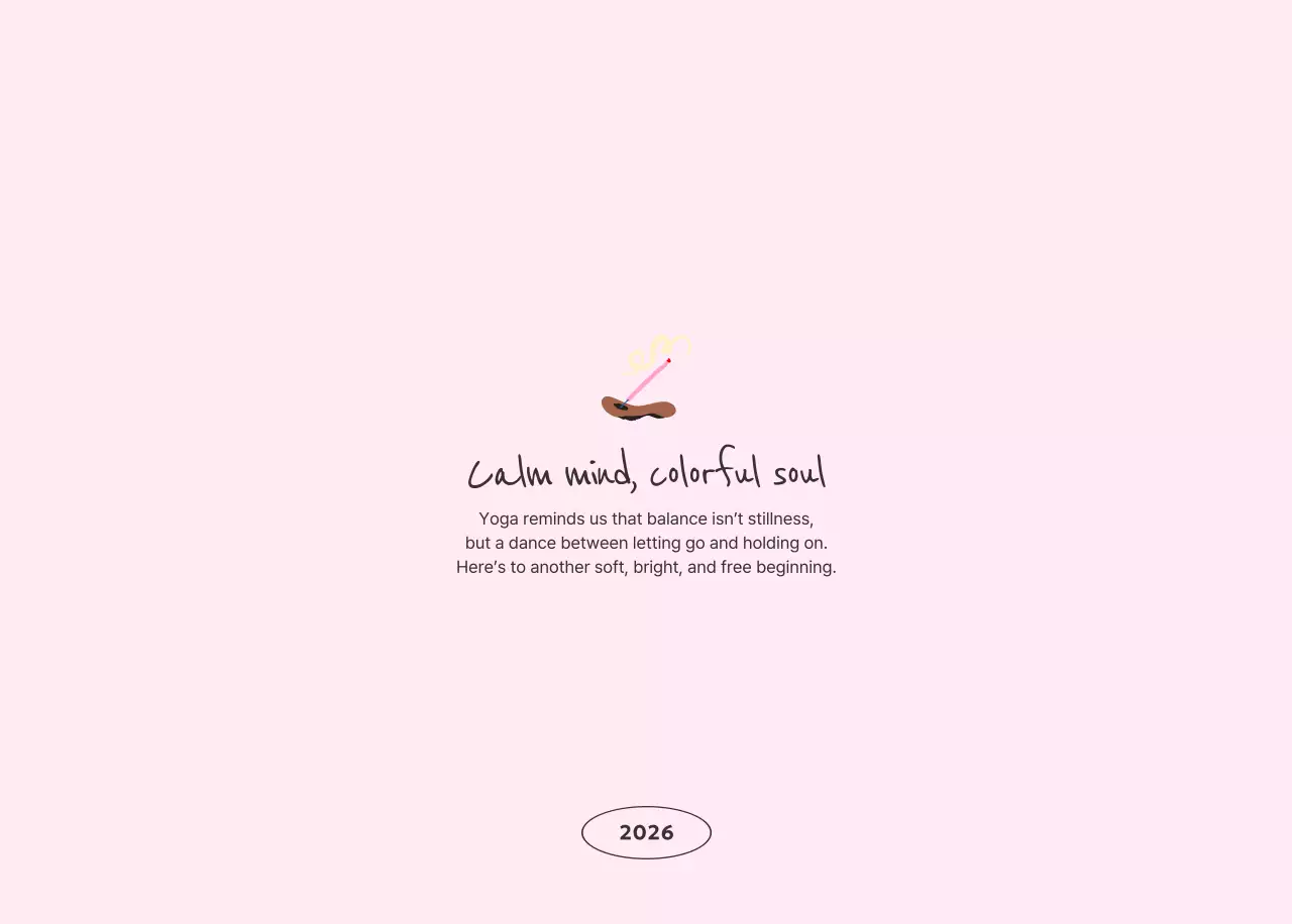 핑크 미니멀 캘린더