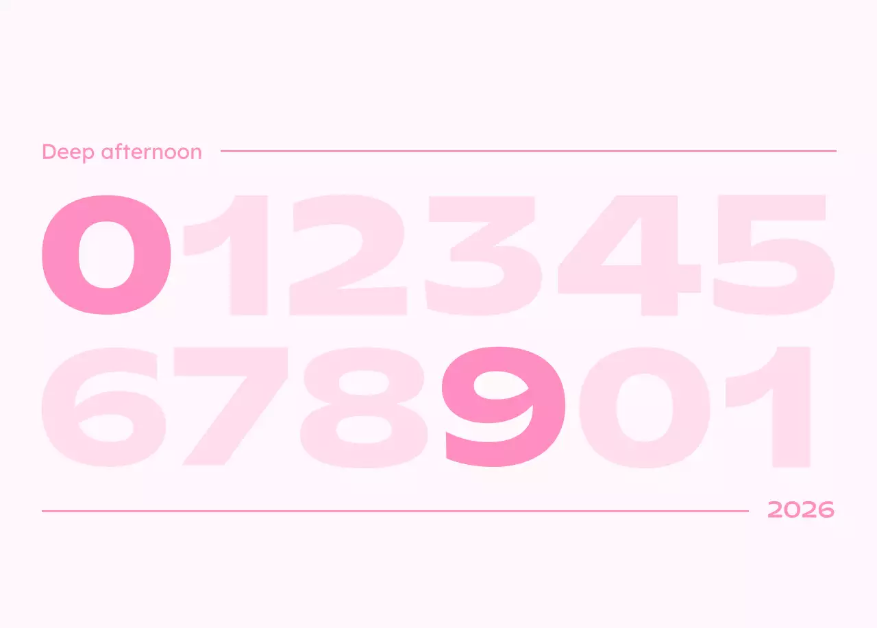 하늘색 심플 새해 캘린더