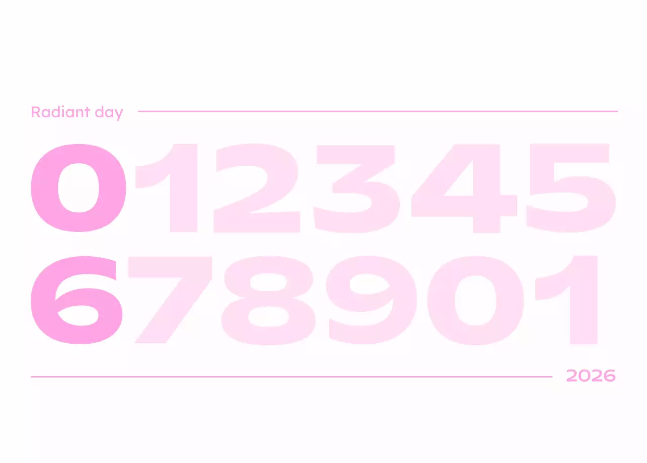 하늘색 심플 새해 캘린더