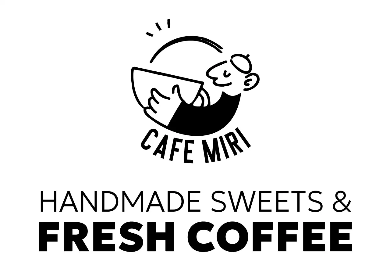 白黒 シンプル 切り文字シール カフェ文章