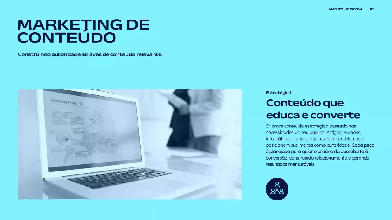 Apresentação de Marketing Moderno da Marinha