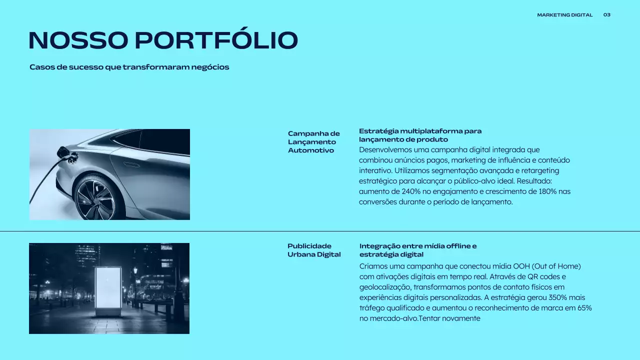 Apresentação de Marketing Moderno da Marinha