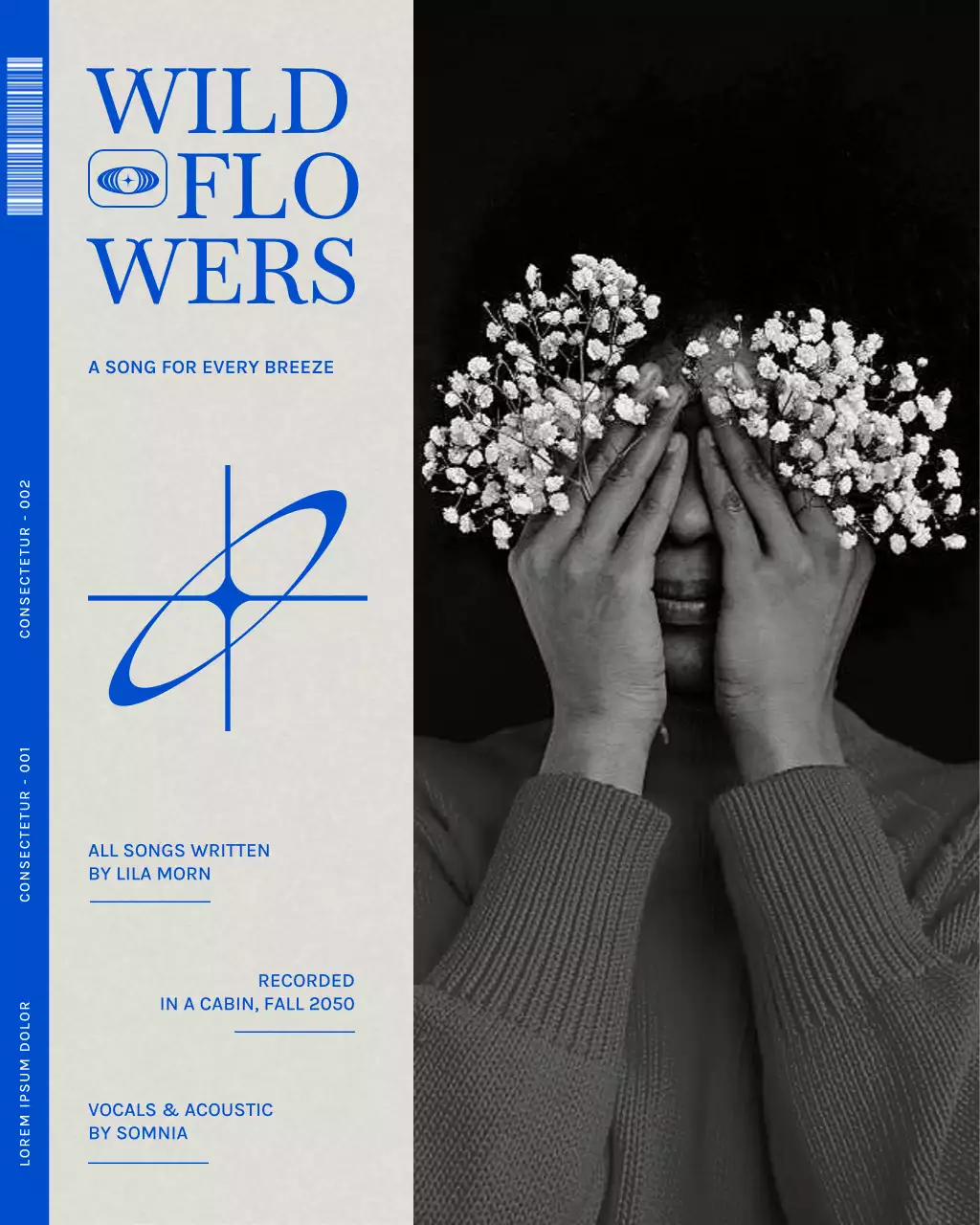 Blue Modern Album Cover Instagram Post