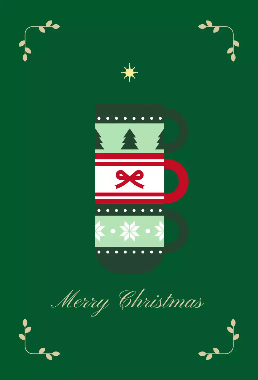초록 심플 크리스마스 기념
