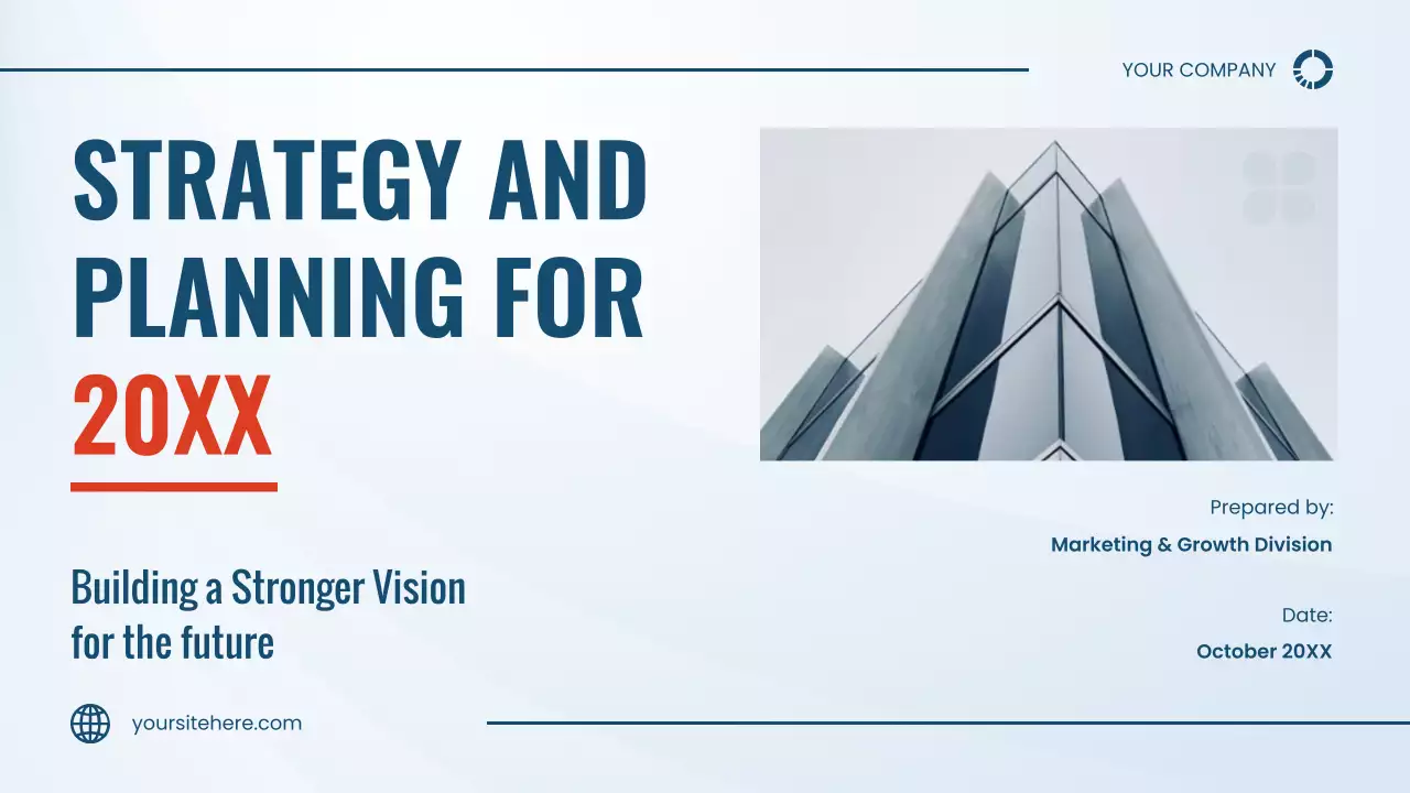 Blue Modern Business Plan