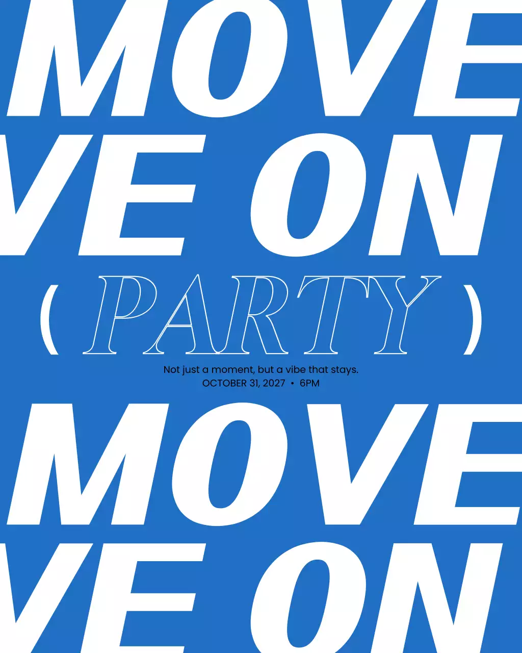 파랑 모던 파티 이벤트