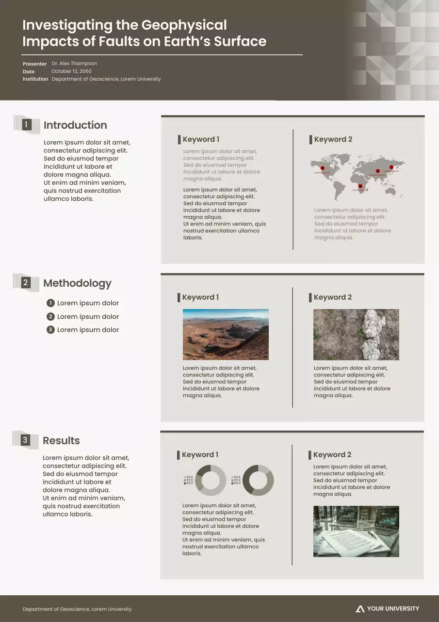 Grey Professional Geology Presentation Web Poster