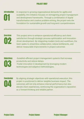 Green Modern Project Document