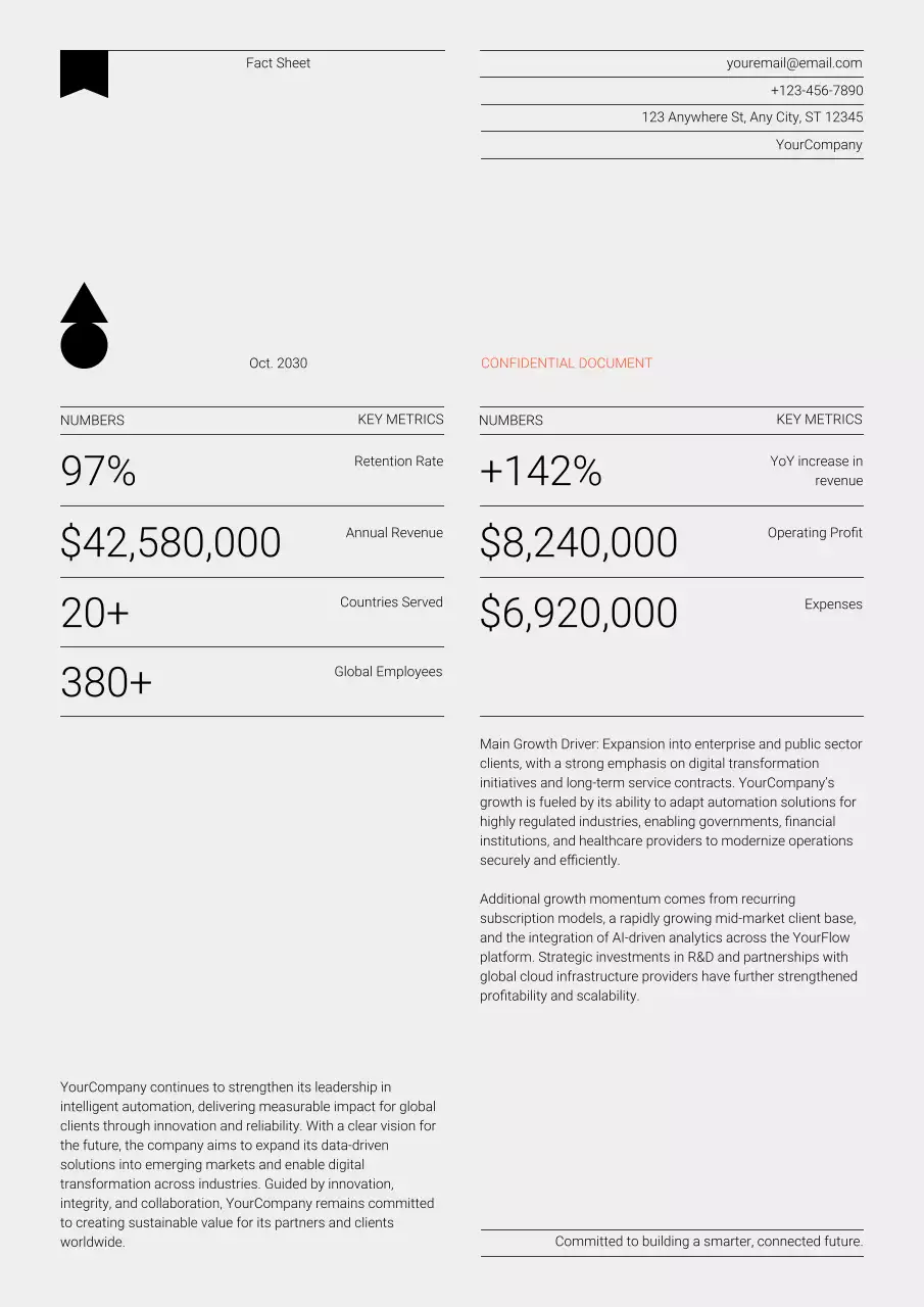 grey modern business report