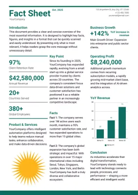 green modern business report