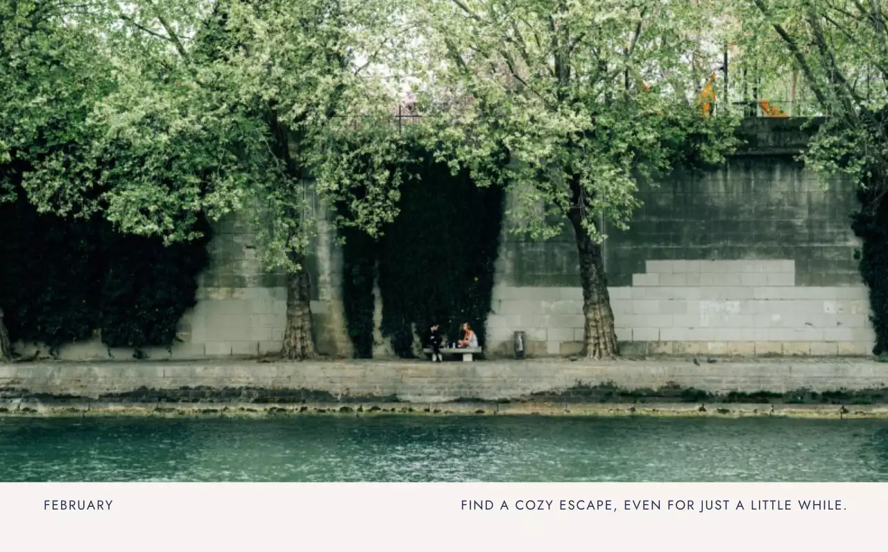 아이보리 세련 캘린더 달력