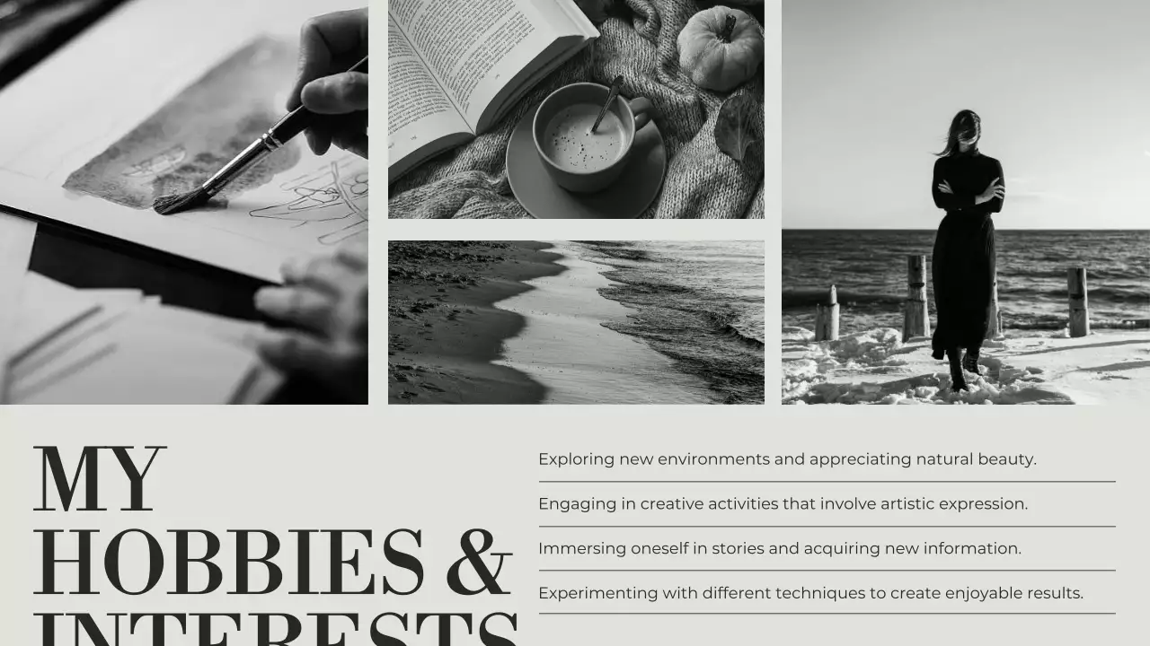 Presentasi Pengenalan Diri Minimalis Hitam