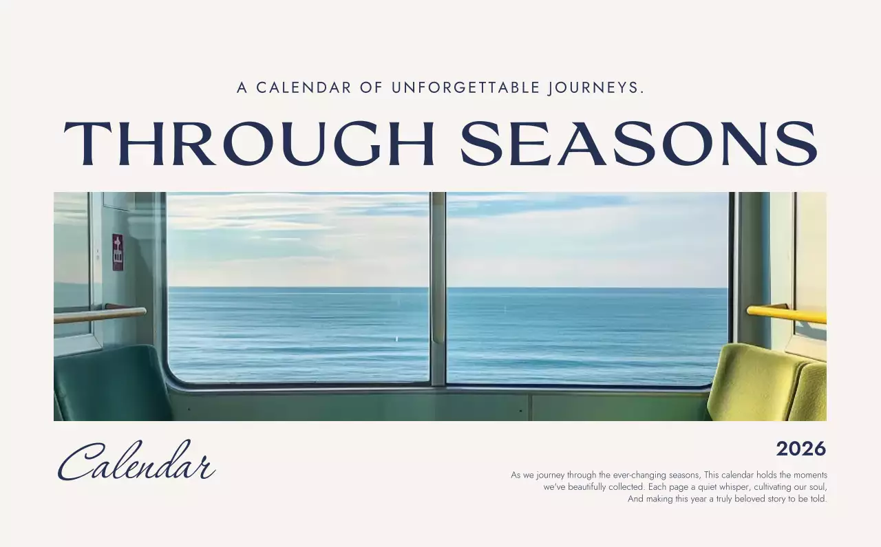 아이보리 세련 캘린더 달력