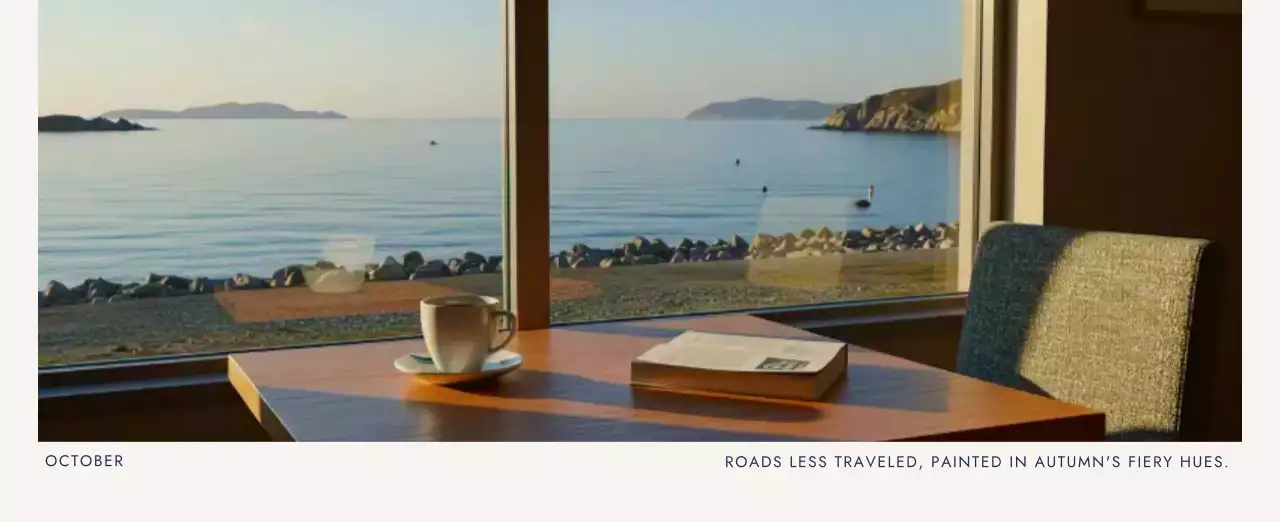 베이지 심플 여행 달력