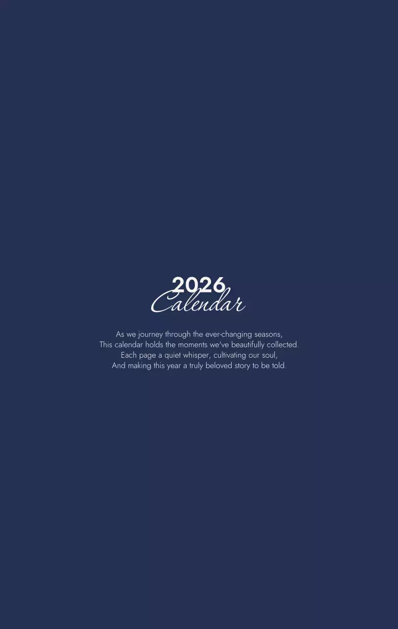 아이보리 미니멀 달력 캘린더