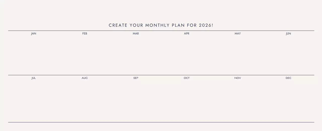 베이지 심플 여행 달력