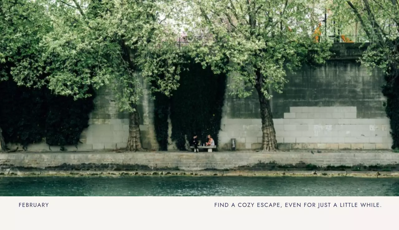 아이보리 심플 캘린더 달력