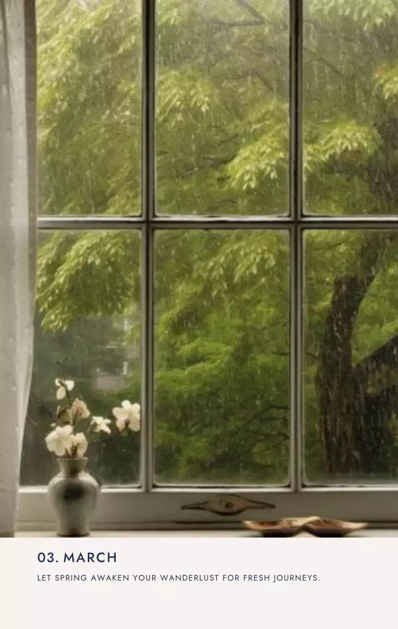 아이보리 미니멀 달력 캘린더