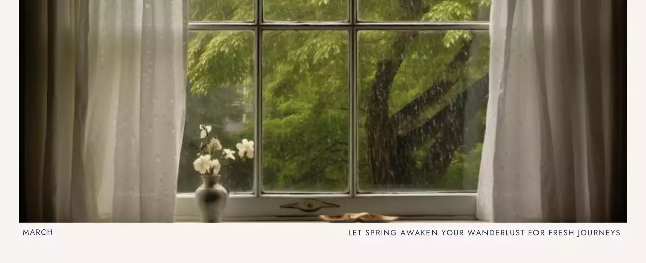 베이지 심플 여행 달력