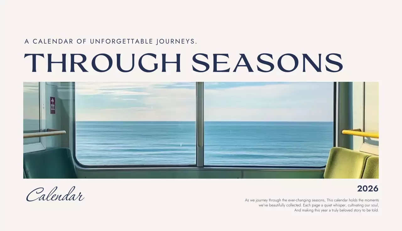 아이보리 심플 캘린더 달력