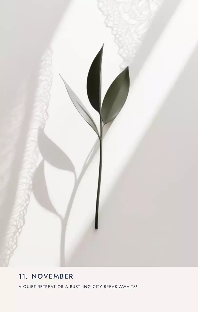 아이보리 미니멀 달력 캘린더