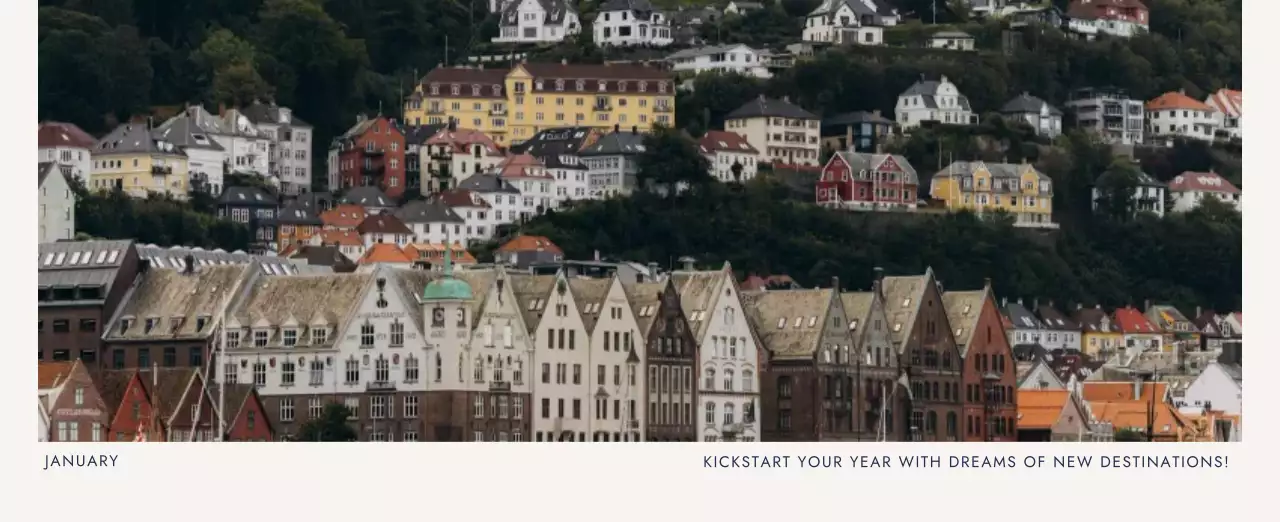 베이지 심플 여행 달력