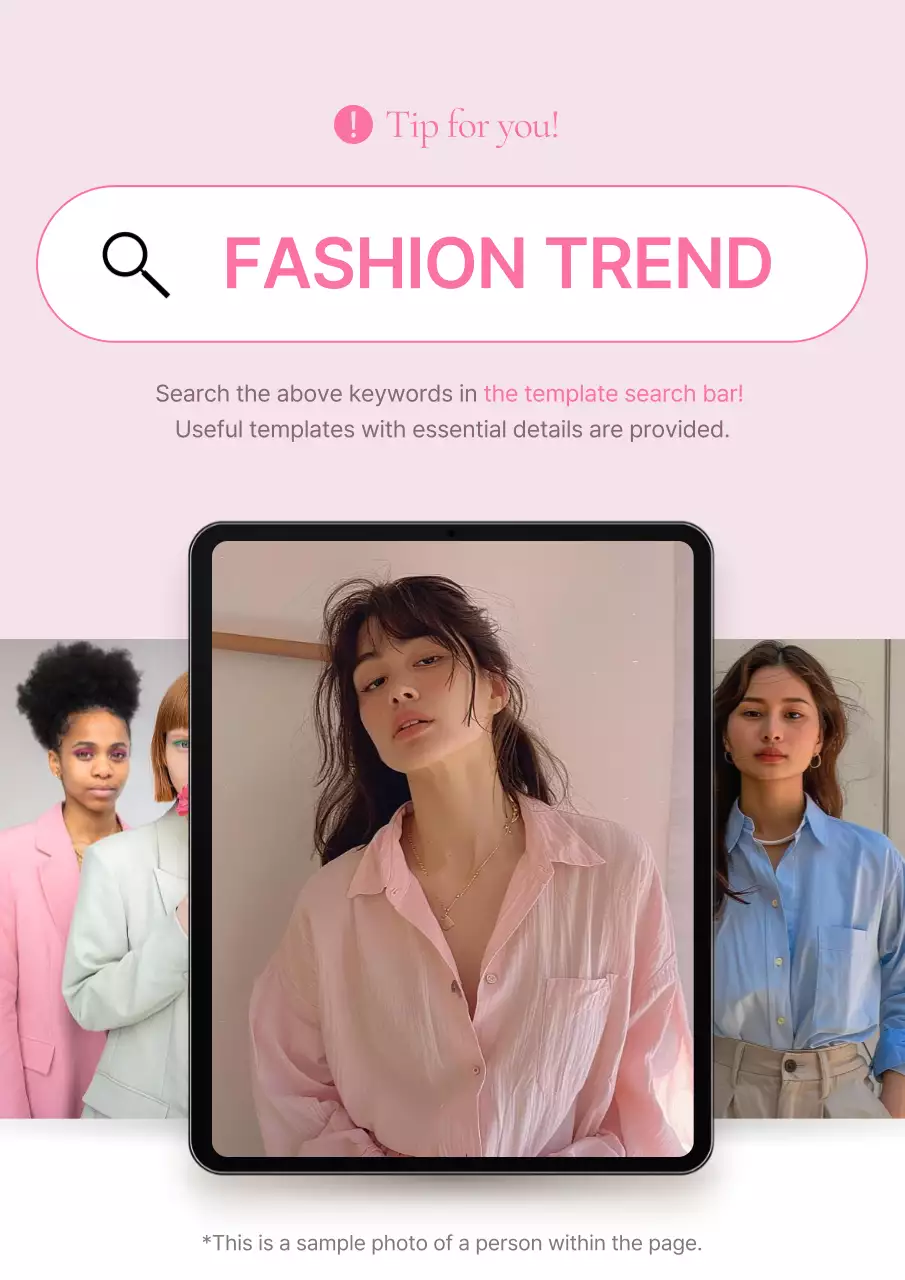 Pink Trendy Fashion Promotion Poster