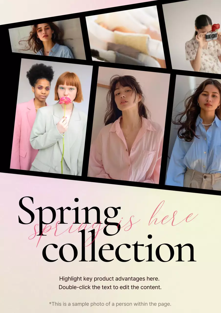 Pink Trendy Fashion Promotion Poster