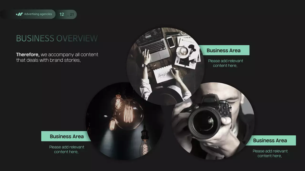 블랙 모던 비즈니스 프레젠테이션