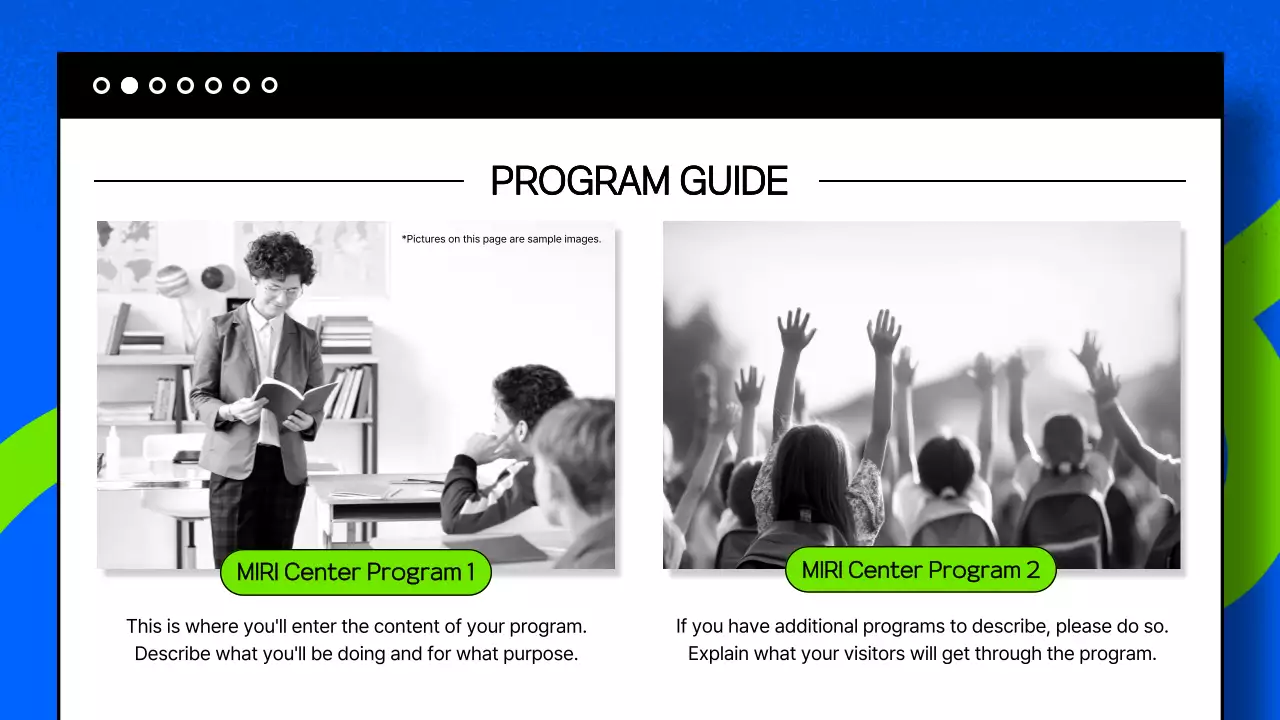Blue Modern Cultural Guide Presentation