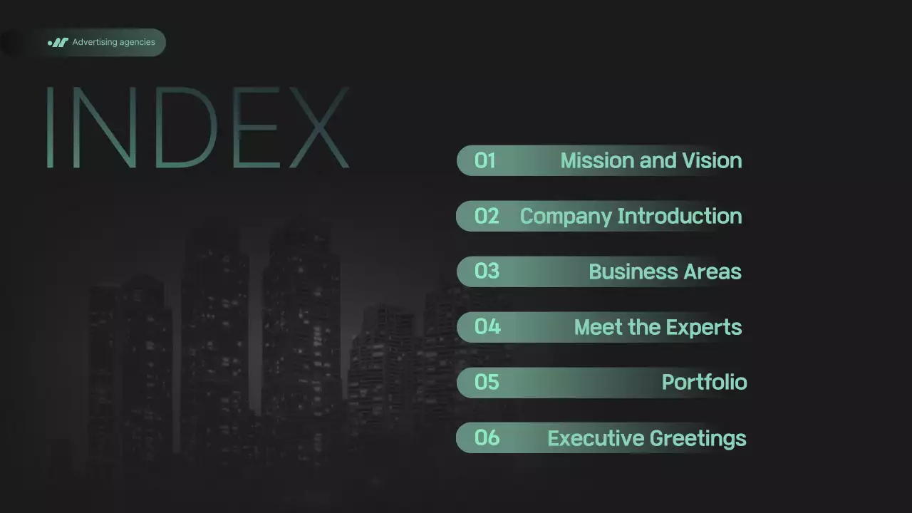 블랙 모던 비즈니스 프레젠테이션