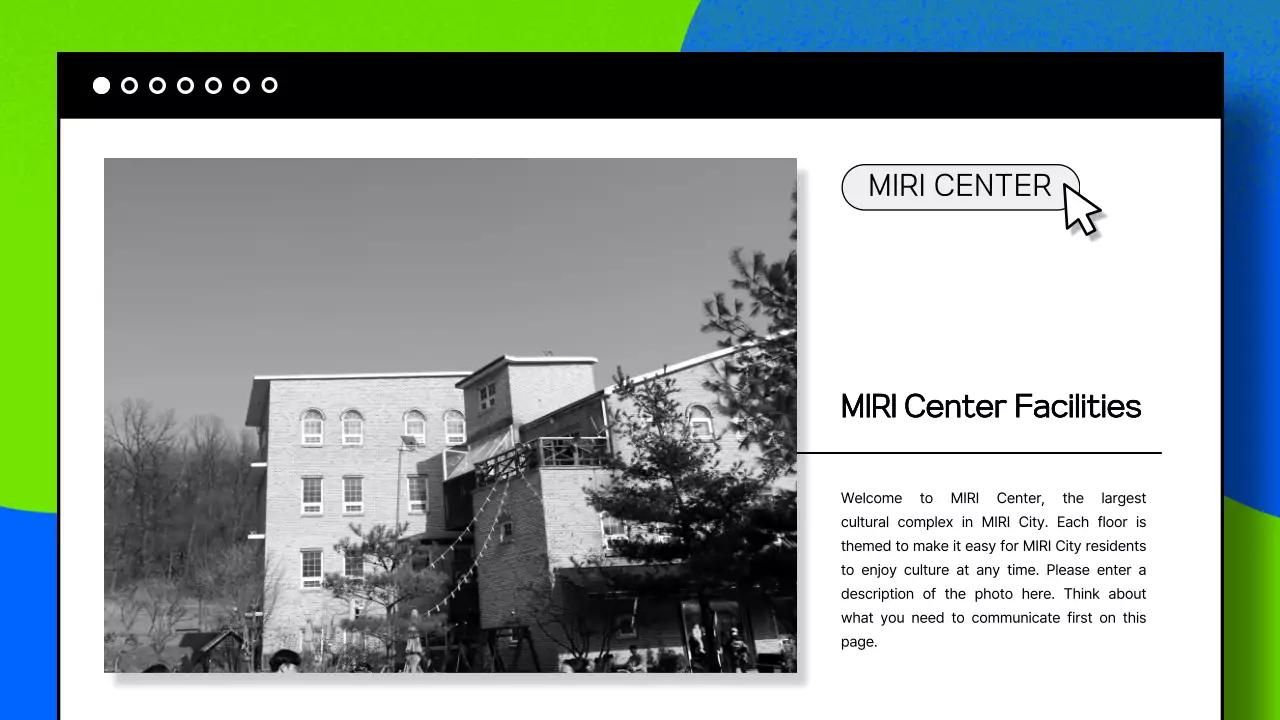 Blue Modern Cultural Guide Presentation