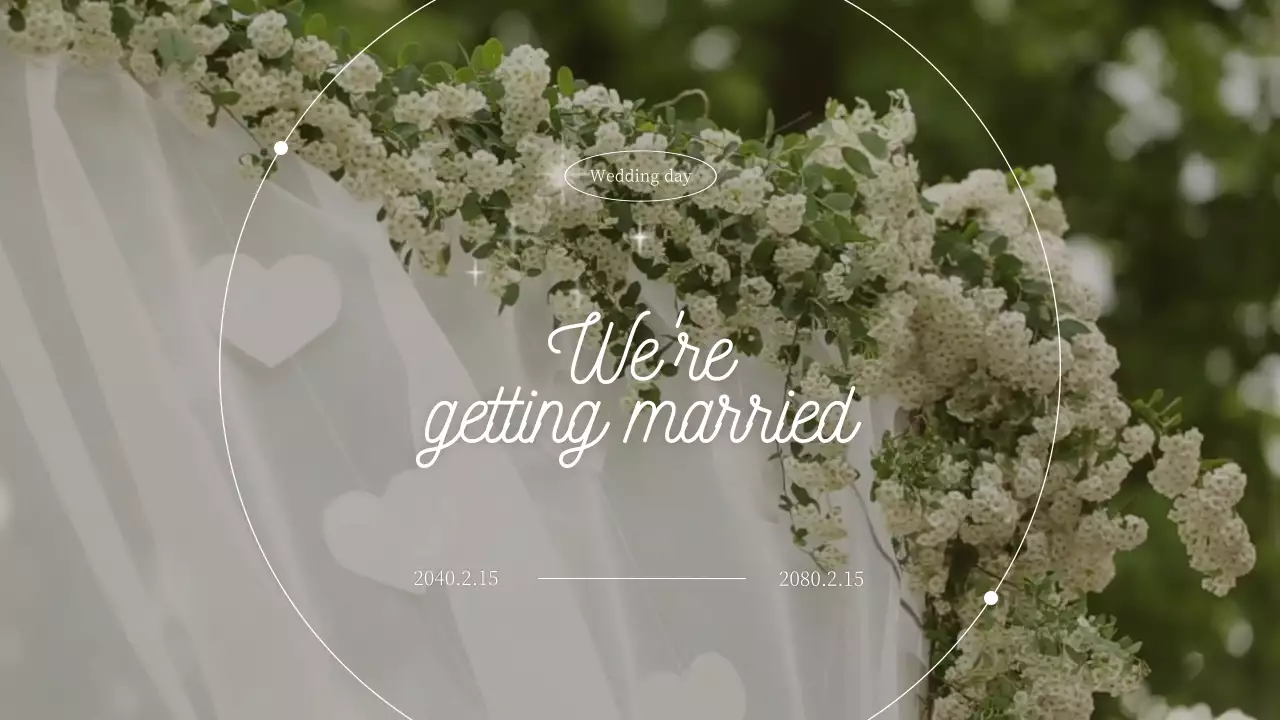 흰색과 검정의 모던한 식전 동영상