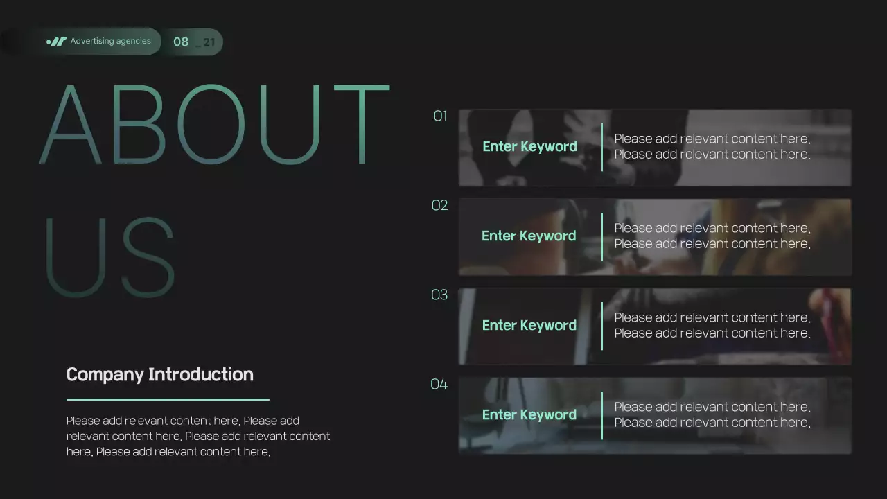 블랙 모던 비즈니스 프레젠테이션
