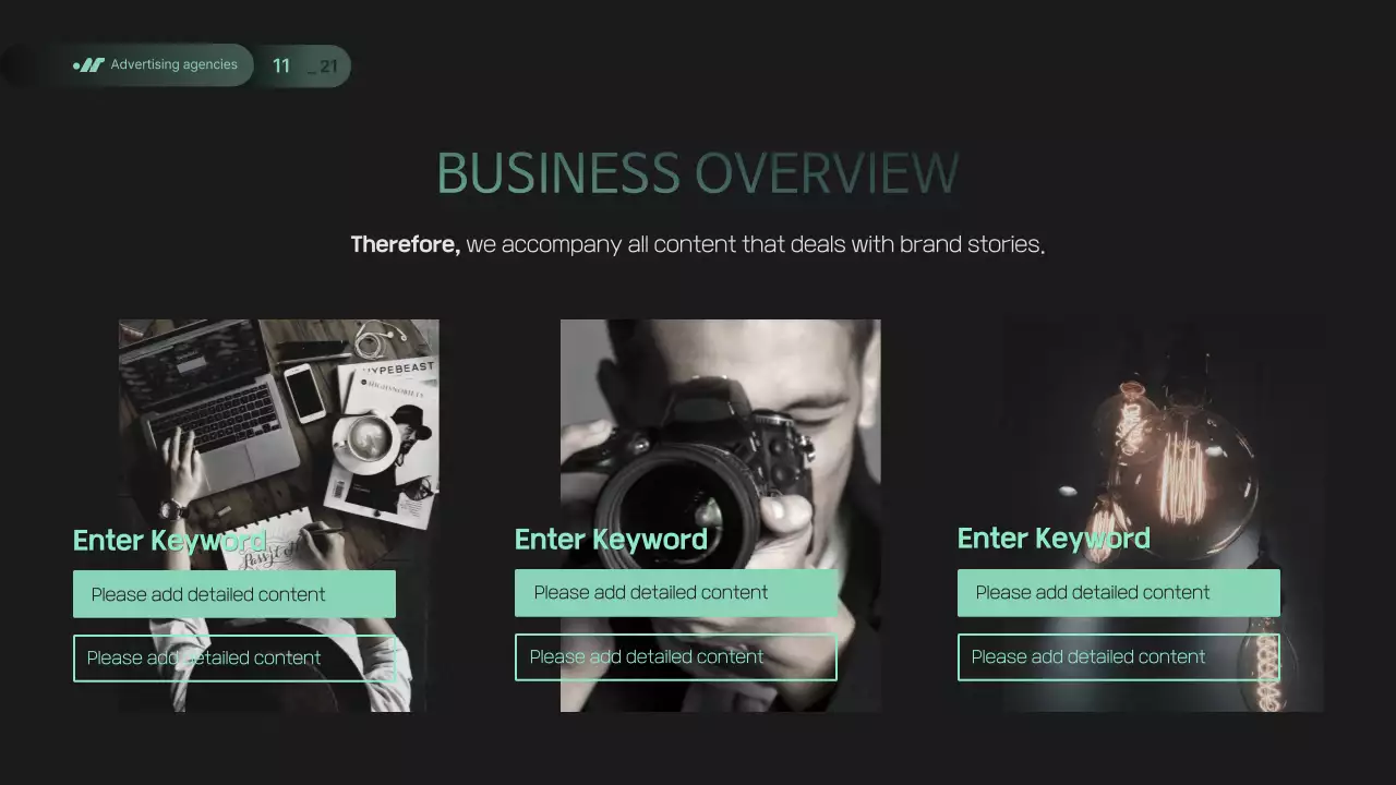 블랙 모던 비즈니스 프레젠테이션