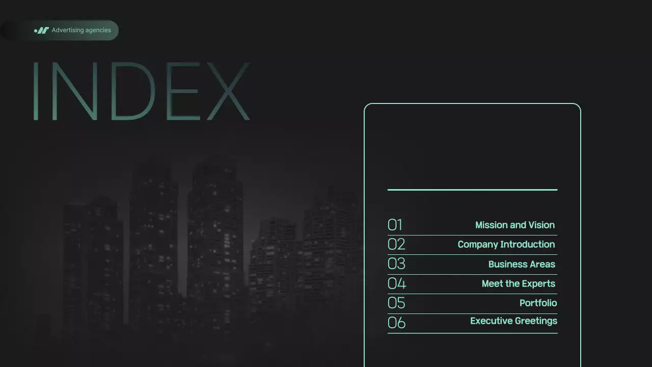 블랙 모던 비즈니스 프레젠테이션
