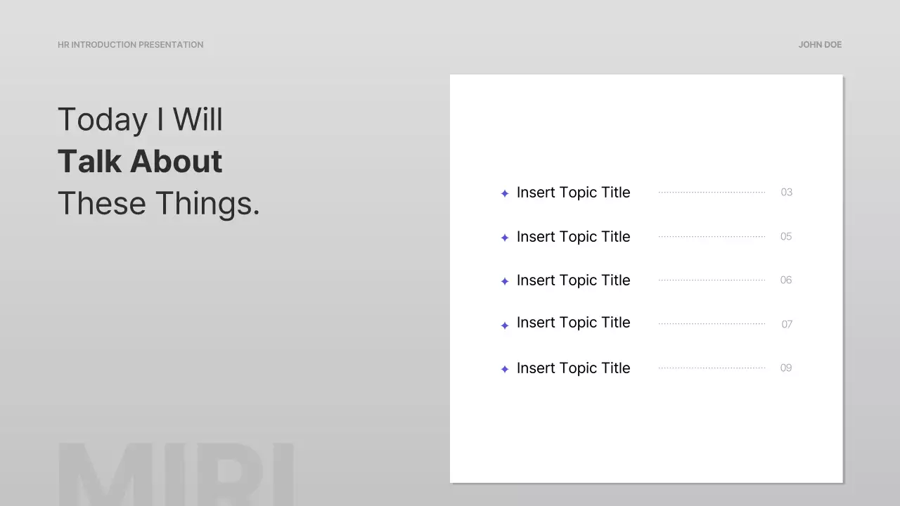 블루 프로페셔널 HR 강의 프레젠테이션