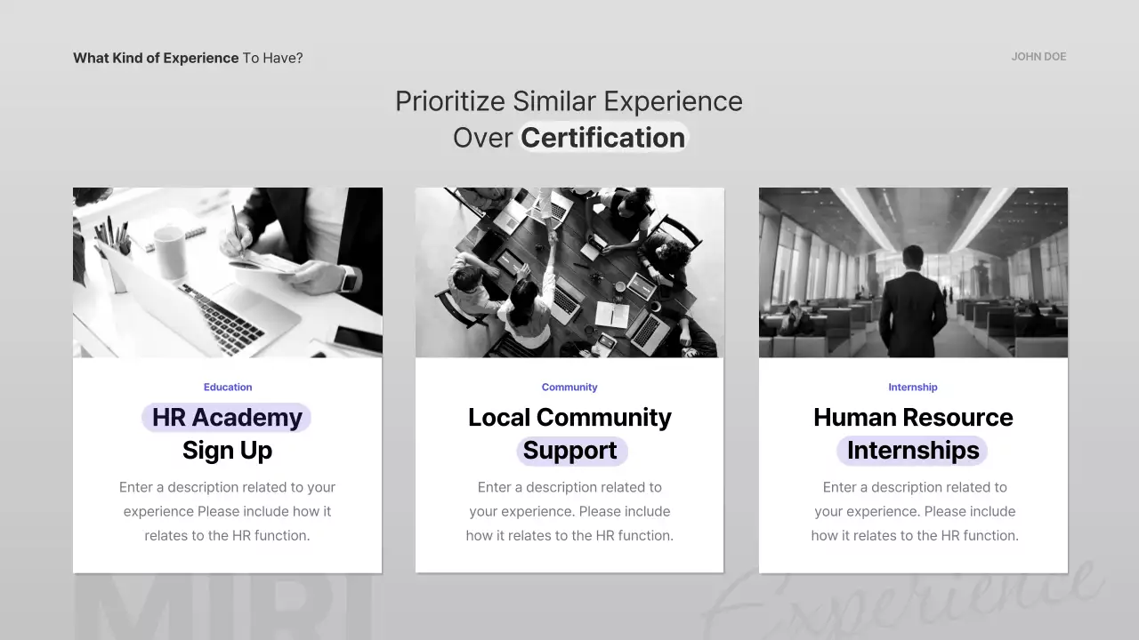 블루 프로페셔널 HR 강의 프레젠테이션