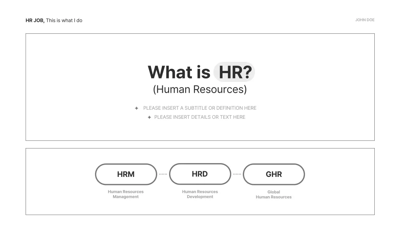 화이트 프로페셔널 HR 강의 프레젠테이션