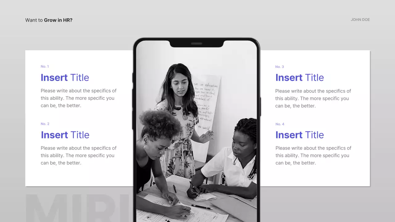 블루 프로페셔널 HR 강의 프레젠테이션