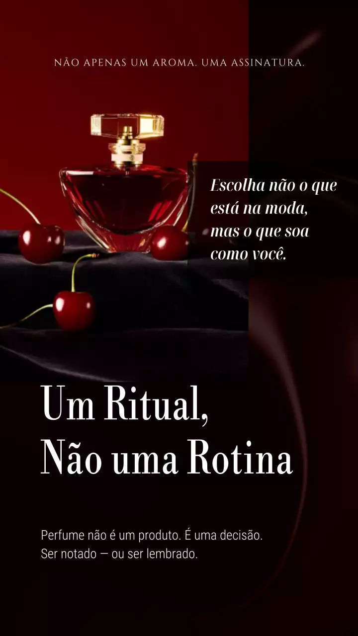 Postagem de história do Instagram para promoção de cuidados com a pele Wine Elegant